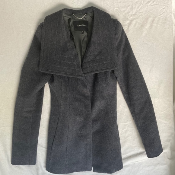 Aritzia Babaton Wool Coat, Soft Gray, Size XXS - Picture 2 of 6